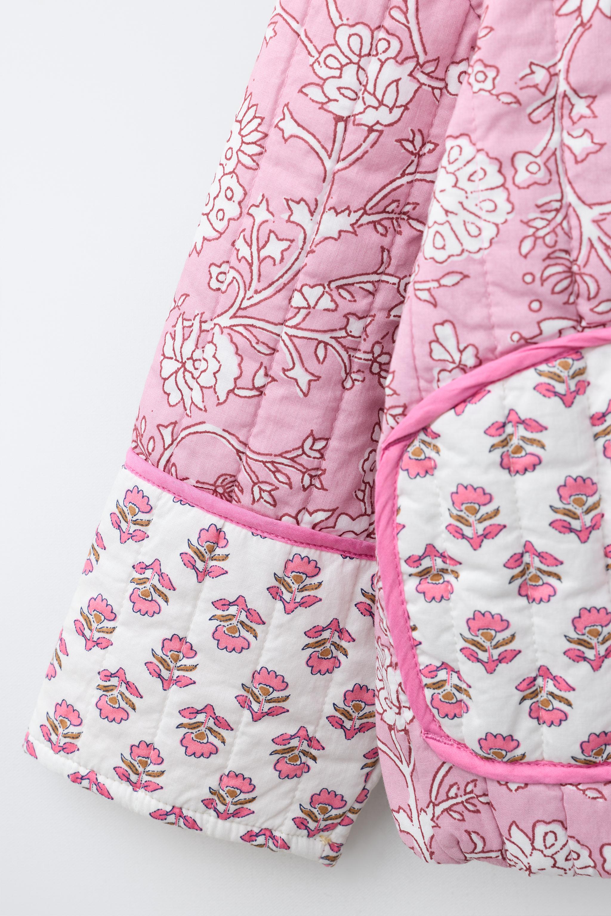 VESTE MATELASSÉE PATCHWORK FLEURI
